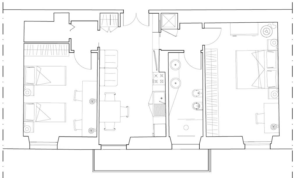 Appartamento a La spezia con 3 locali di 65 m2 - SOLUZIONE 2 - CON ARREDO