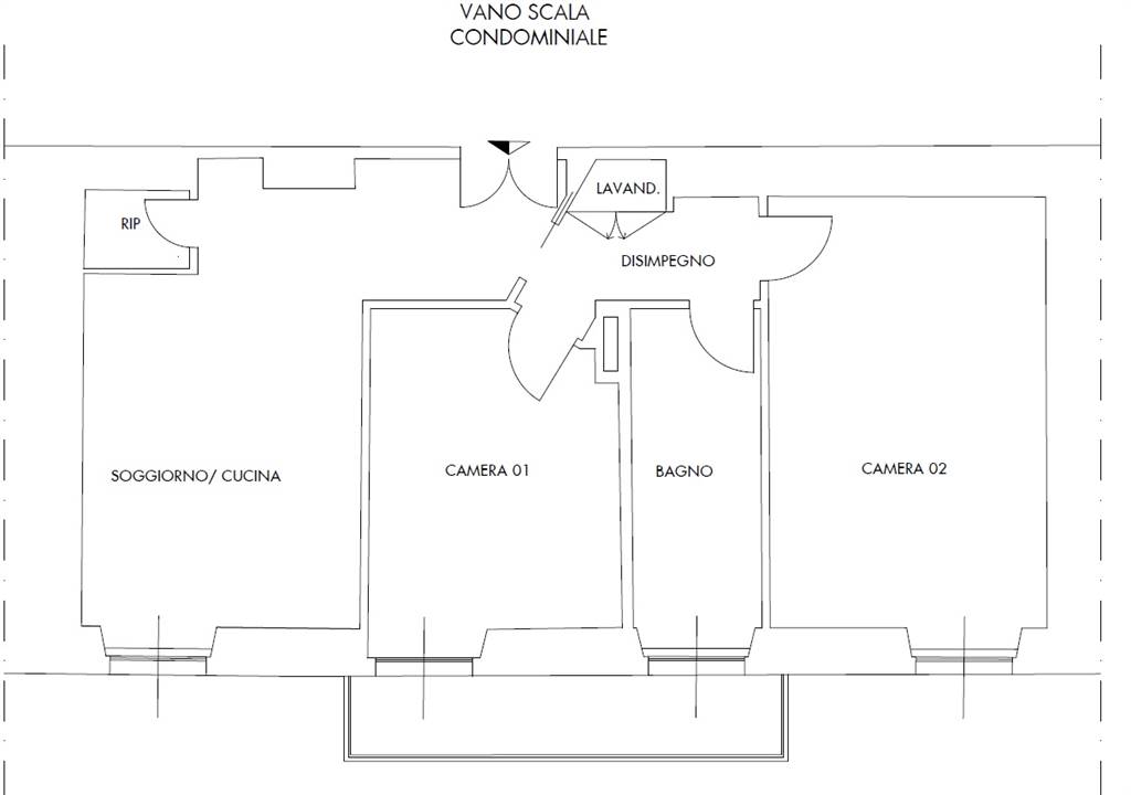 Appartamento a La spezia con 3 locali di 65 m2 - SOLUZIONE 1 