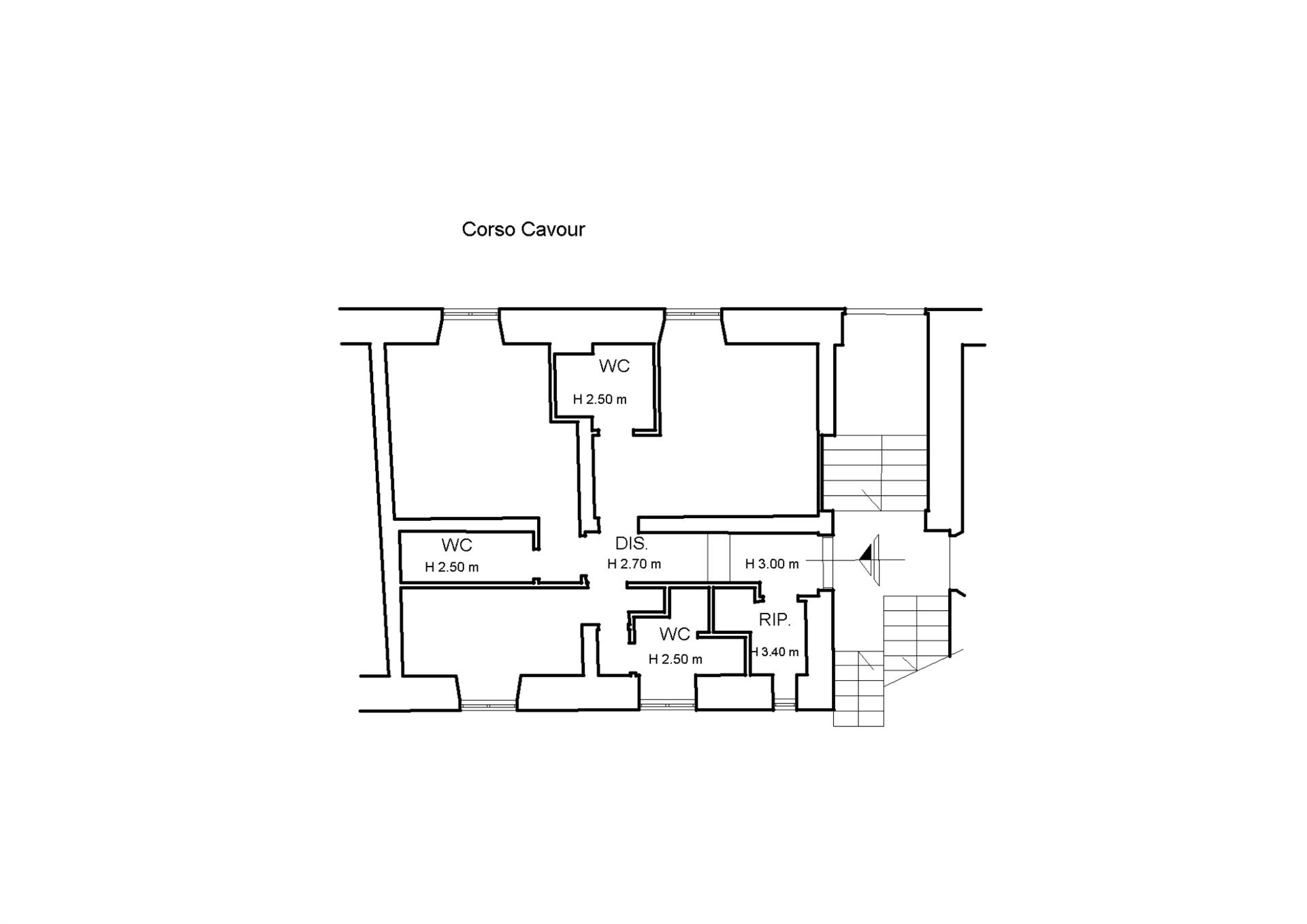 Appartamento a La spezia con 3 locali di 70 m2 - PLANIMETRIA