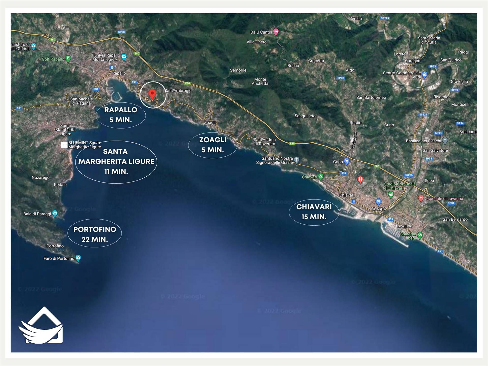 Villa a Zoagli con 6 locali di 127 m2 - Foto