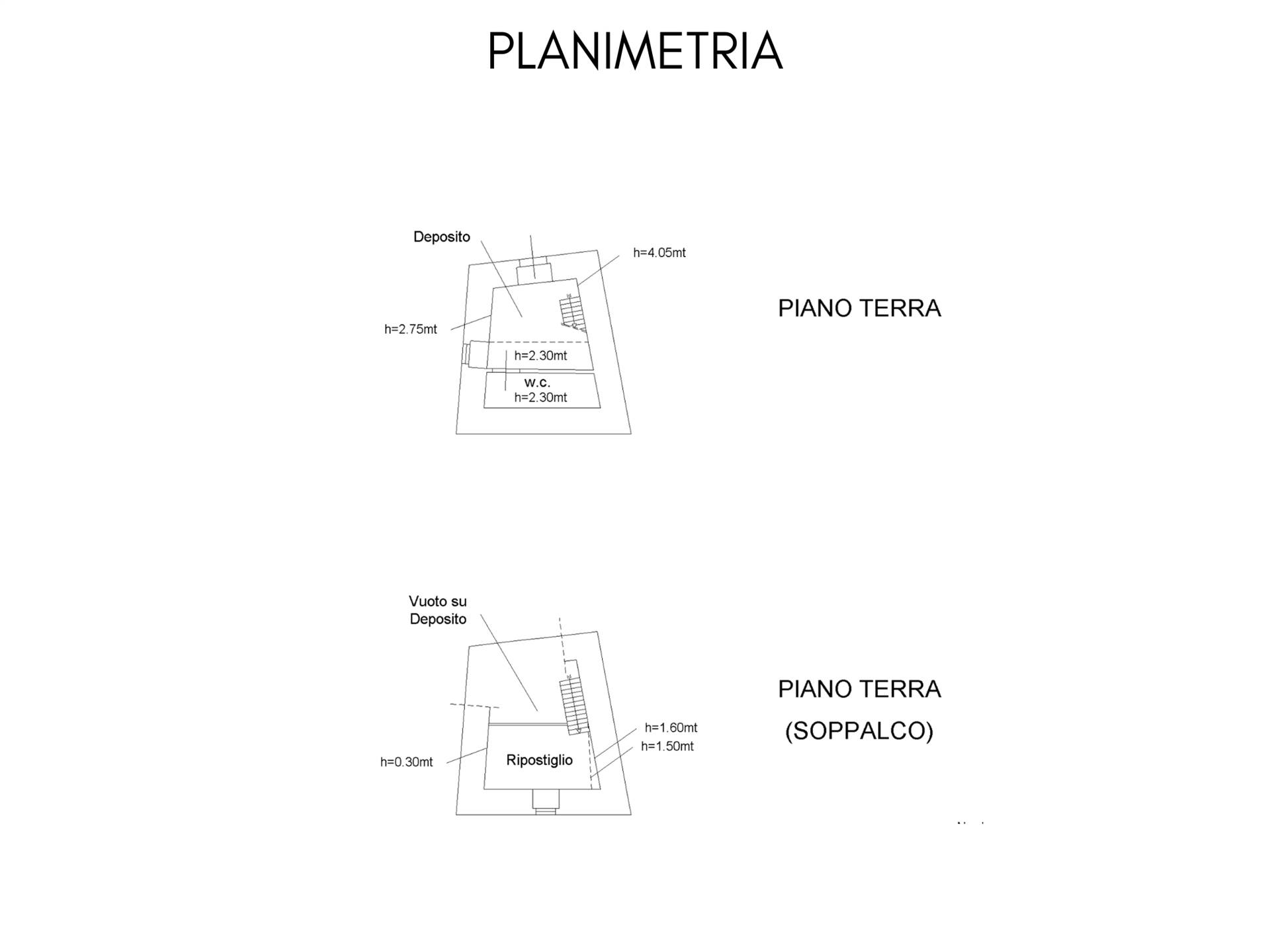Rustico casale a Riomaggiore con 2 locali di 41 m2 - PLAMIMETRIA