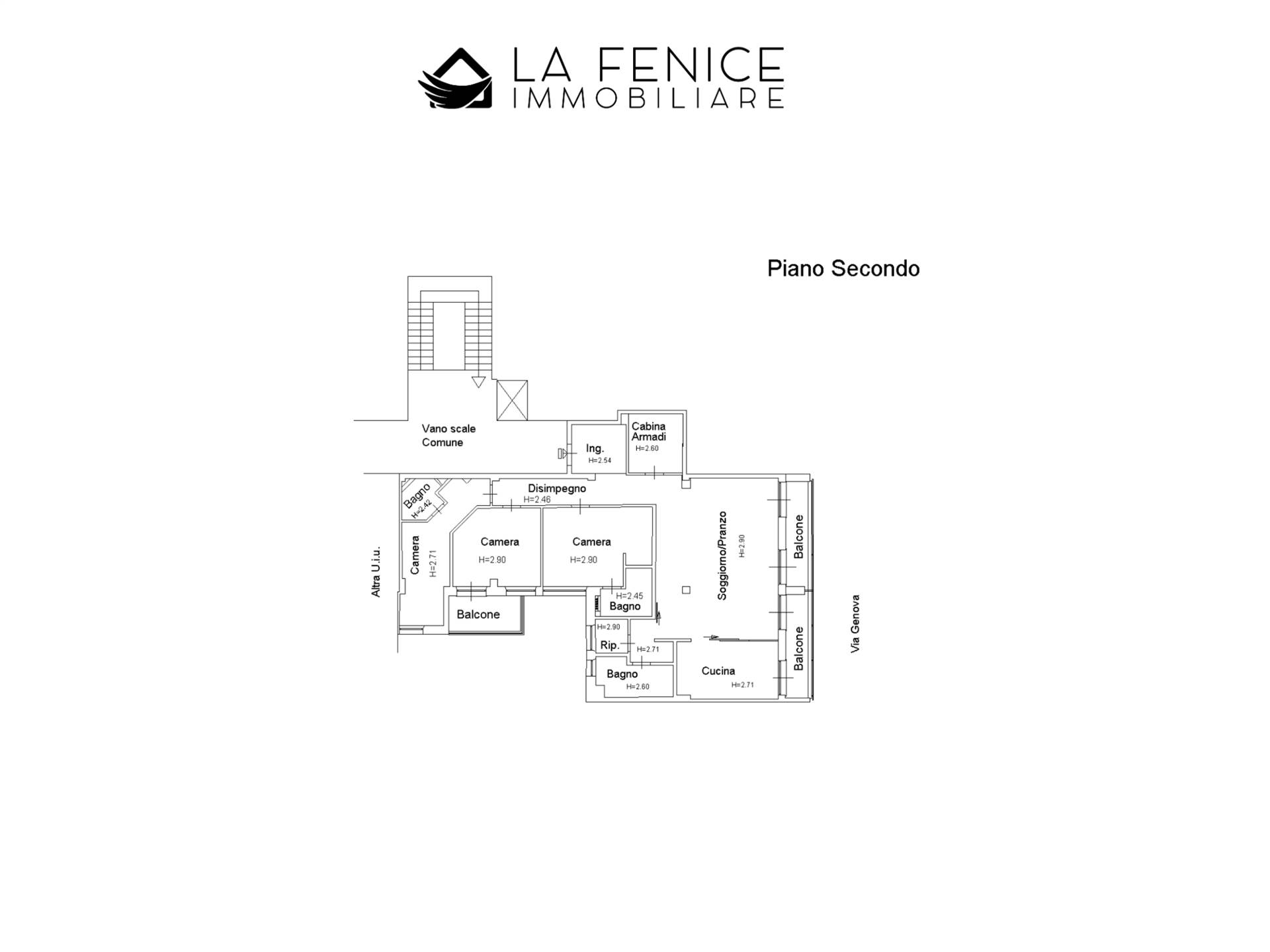 Appartamento a Carrara con 5 locali di 163 m2 - Foto