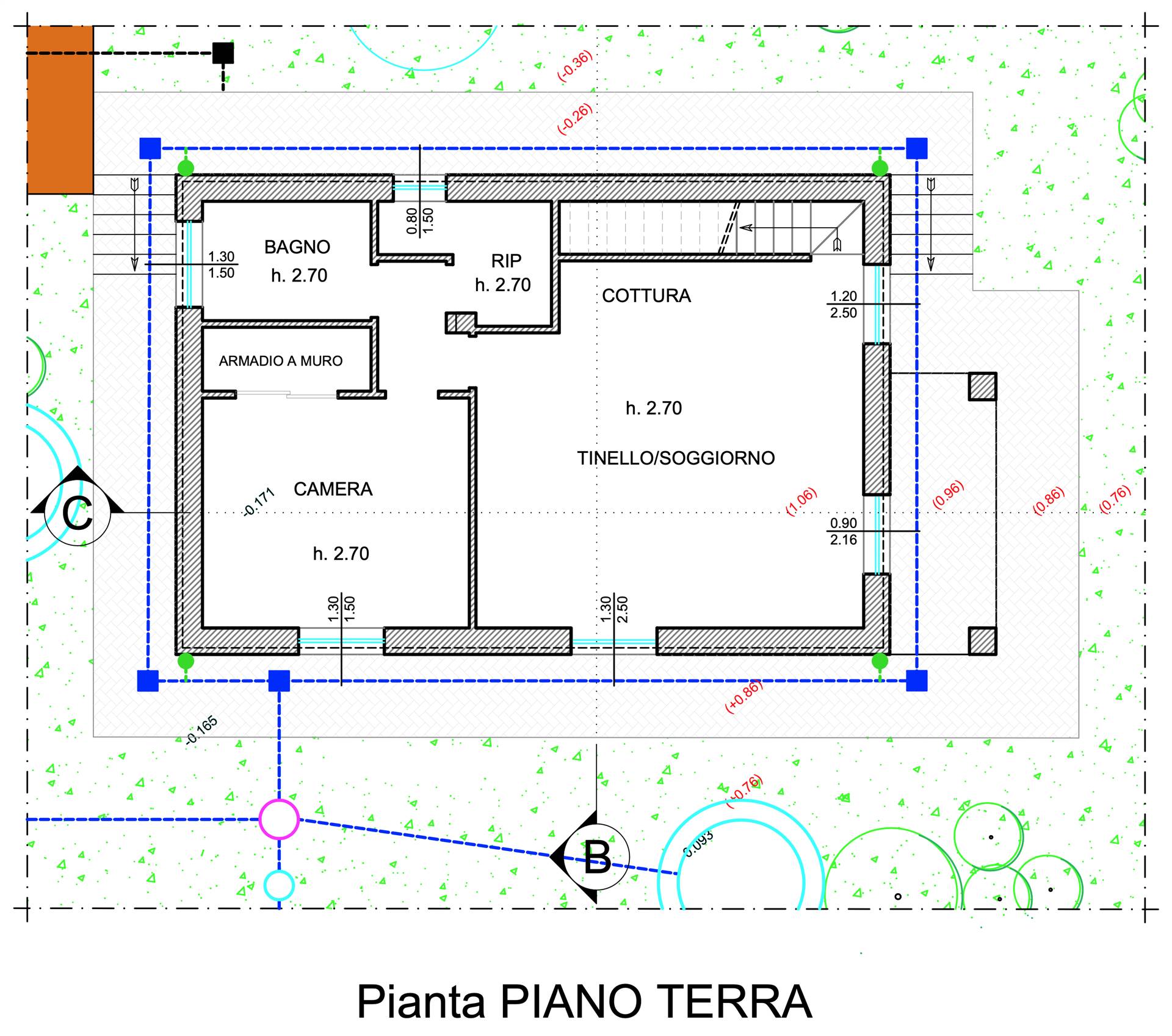 Villa a Santo stefano di magra con 3 locali di 66 m2 - PLANIMETRIA PIANO TERRA Villa a Santo stefano di magra con 3 locali di 66 m2 - PLANIMETRIA PIANO TERRA