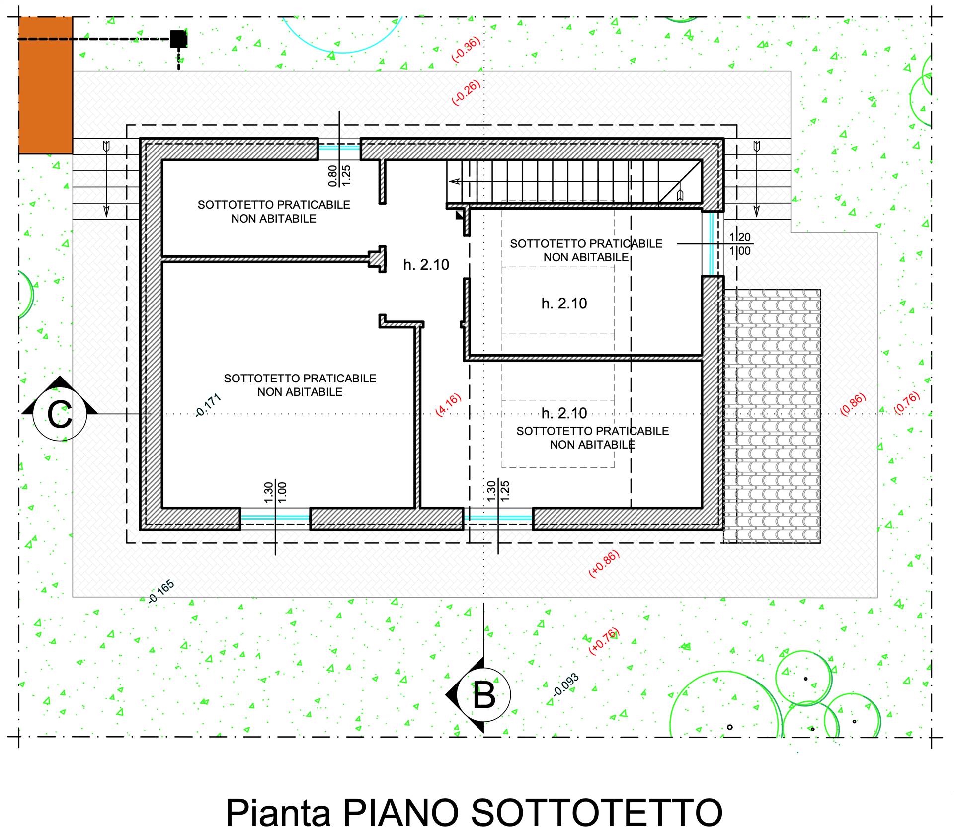 Villa a Santo stefano di magra con 3 locali di 66 m2 - PLANIMETRIA PIANO SOTTOTETTO Villa a Santo stefano di magra con 3 locali di 66 m2 - PLANIMETRIA PIANO SOTTOTETTO