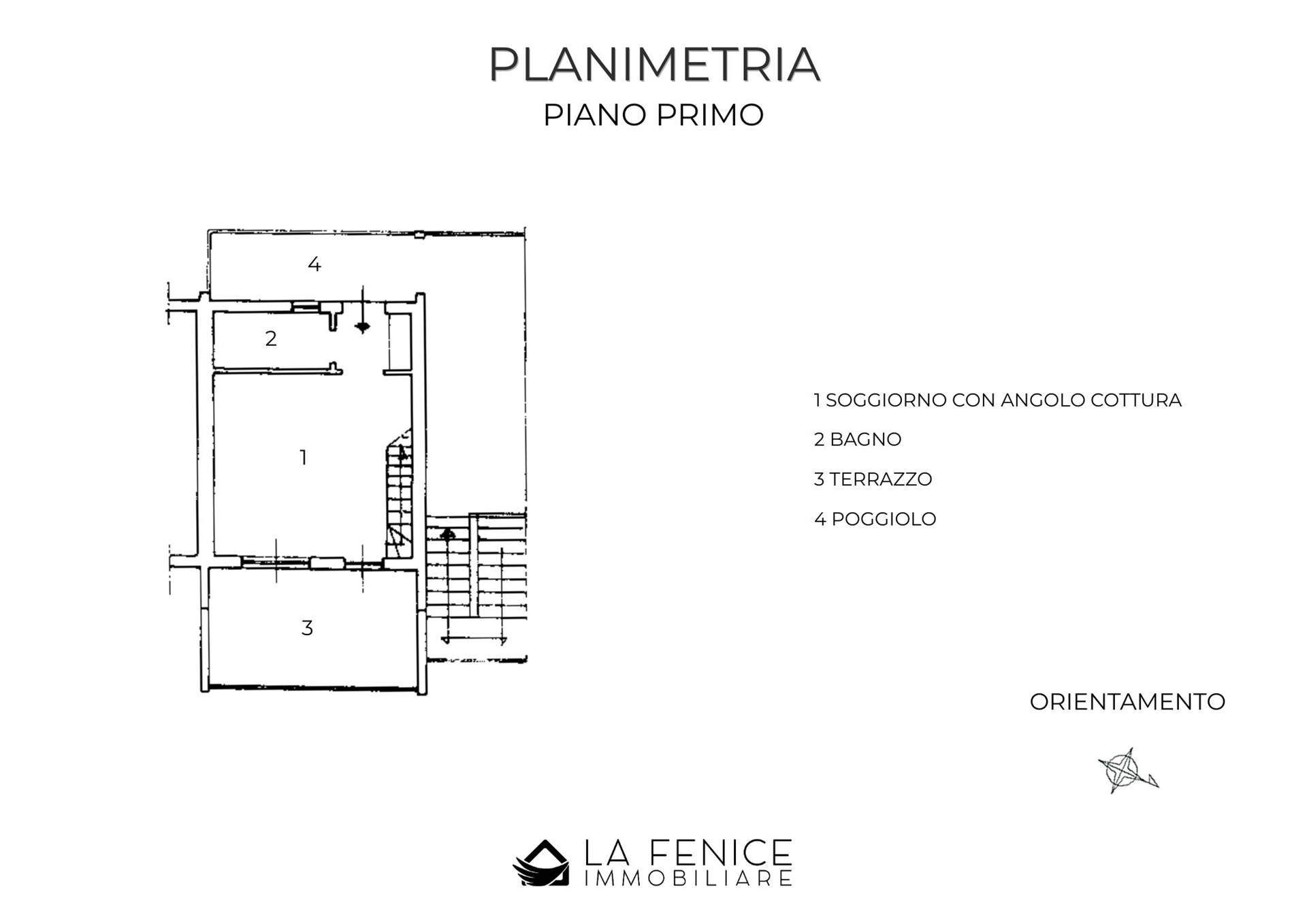Appartamento a Pignone con 2 locali di 64 m2 - PLANIMETRIA APPARTAMENTO PIANO PRIMO Appartamento a Pignone con 2 locali di 64 m2 - PLANIMETRIA APPARTAMENTO PIANO PRIMO