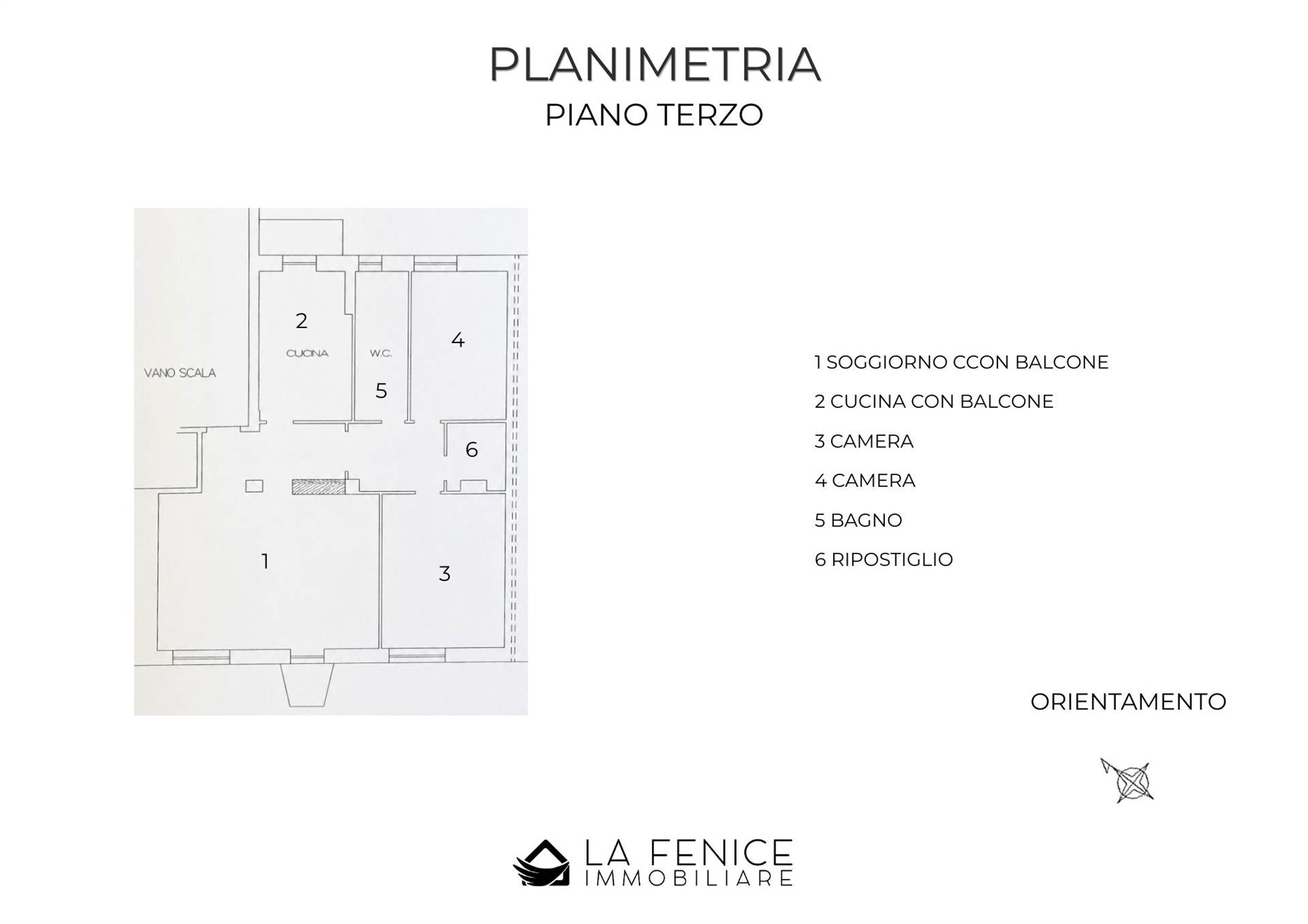 Appartamento a La spezia con 4 locali di 110 m2 - Planimetria